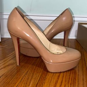 Bianca 120 nude patent Christian louboutin